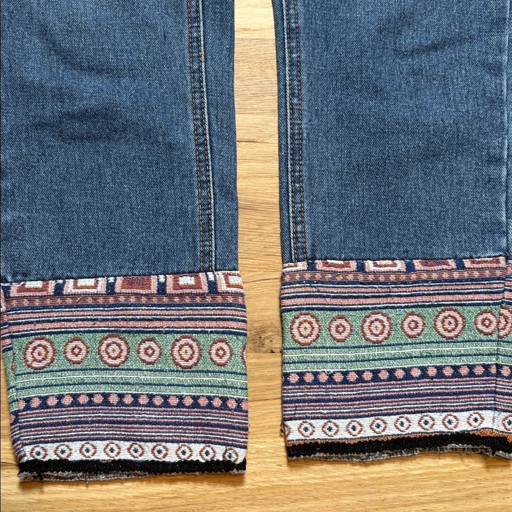 Hayden LA Classic Blue Denim Cropped Skinny Jeans Darling Hemline Women’s S - Picture 7 of 14